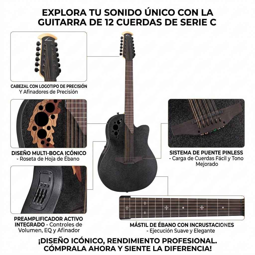 Serie Pro Elite - Modelo 2058TX-5-G Color: Black Textured