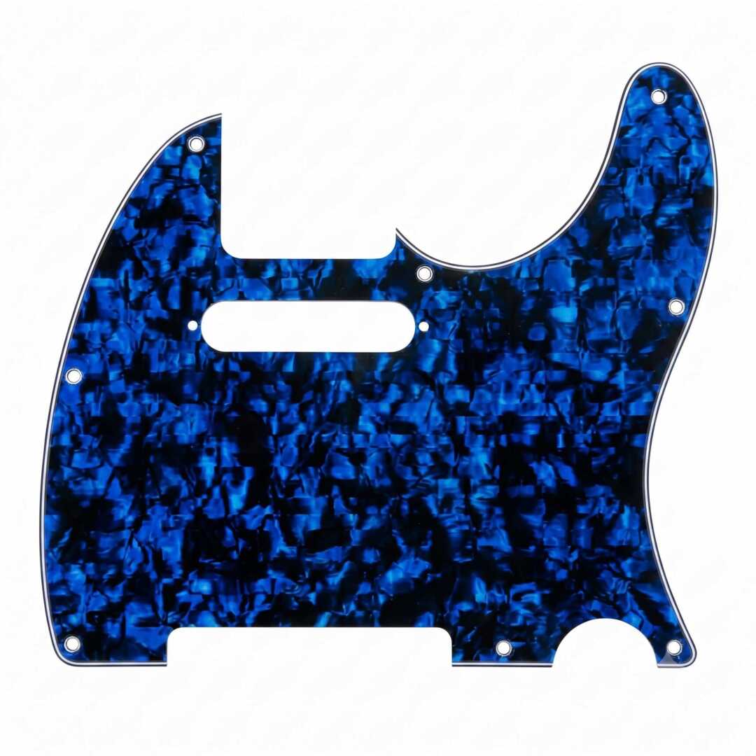 Mica para Guitarra Eléctrica estilo Telecaster, terminado azul aperlado.