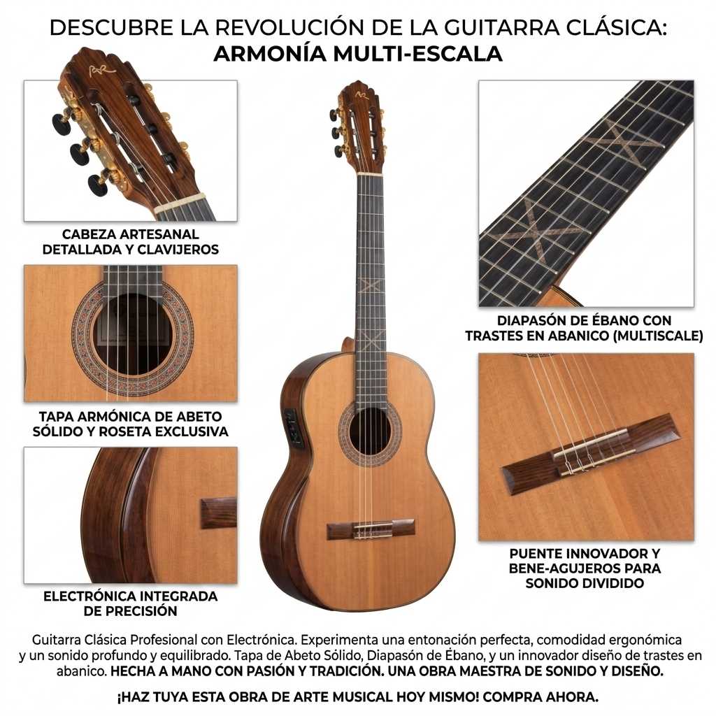 Guitarra Clásica Serie Magistral - Manuel Rodriguez - Imagen 2