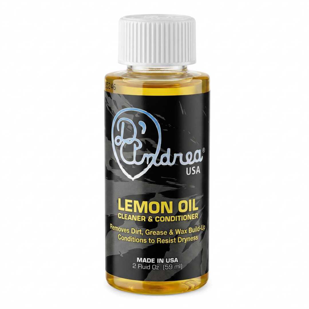 Aceite de Limón, Limpiador y Acondicionador de Instrumentos de Madera. Envase de 2 oz, 59.147ml.