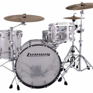 Batería Ludwig Vistalite Fab Outfit - Color Transparente