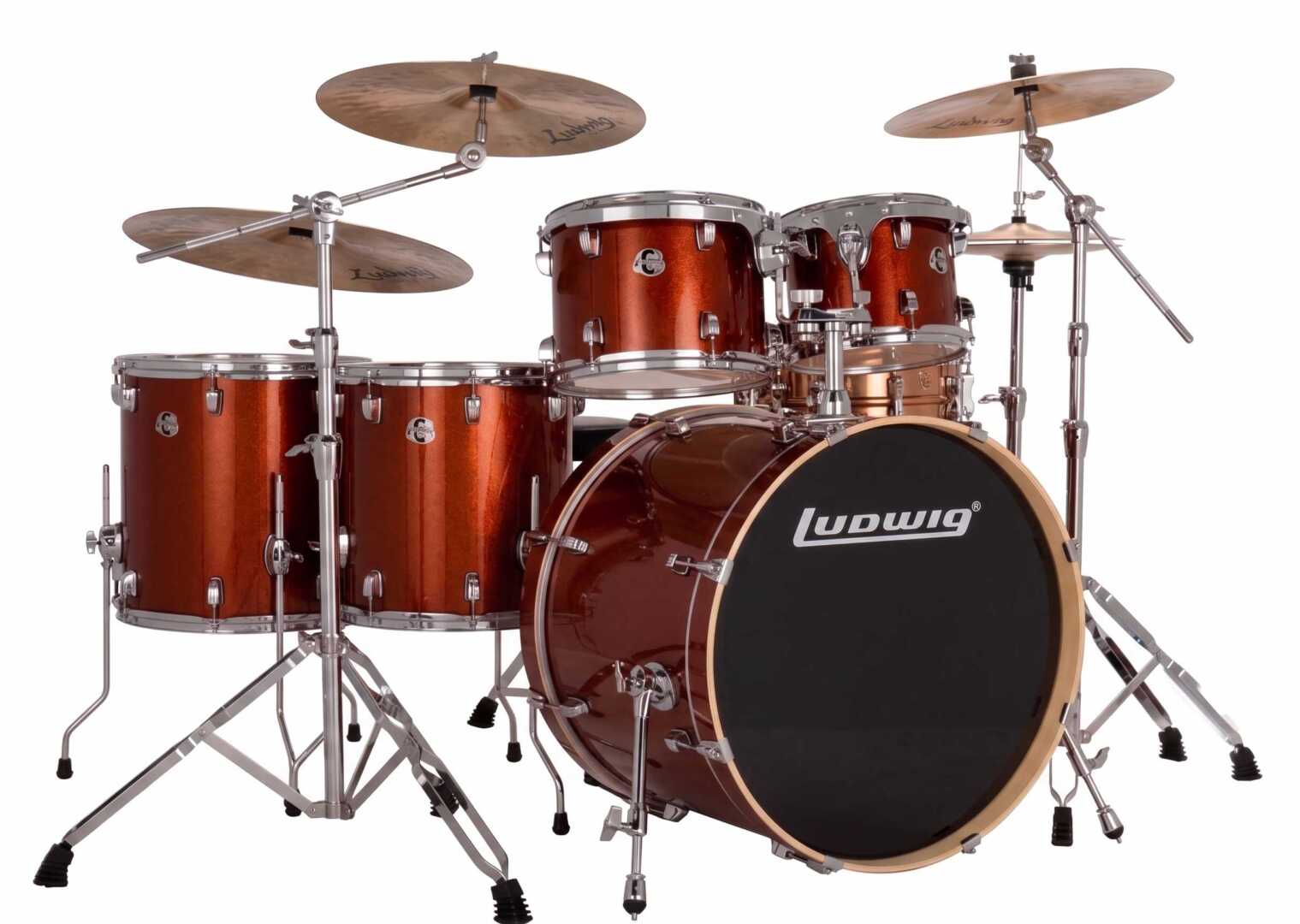 Batería Profesional Ludwig Evolution Color Cooper