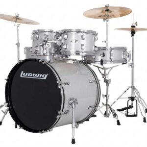 Batería Profesional Ludwig Accent - Plata Sparkle- (Bombo 22")