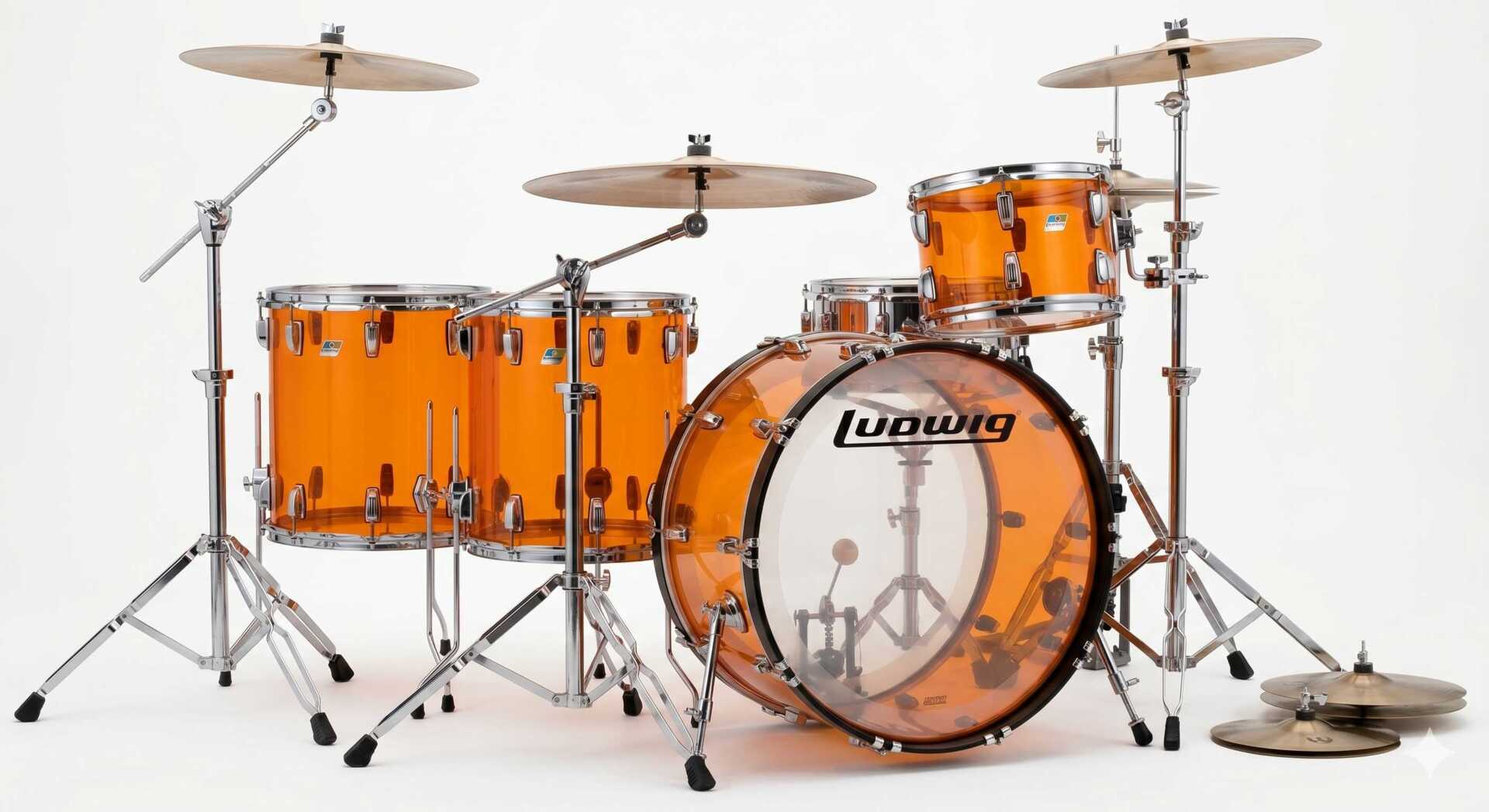 Bateía Ludwig Vistalite Zep Set - Ámbar