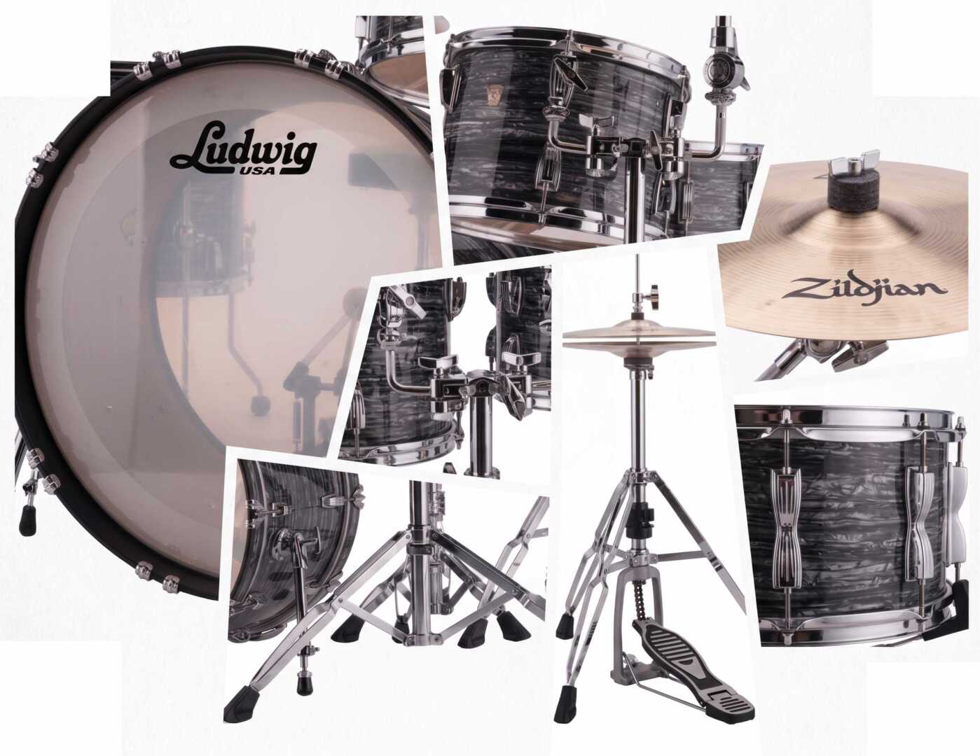 Bateria Ludwig Vintage Black Oyster